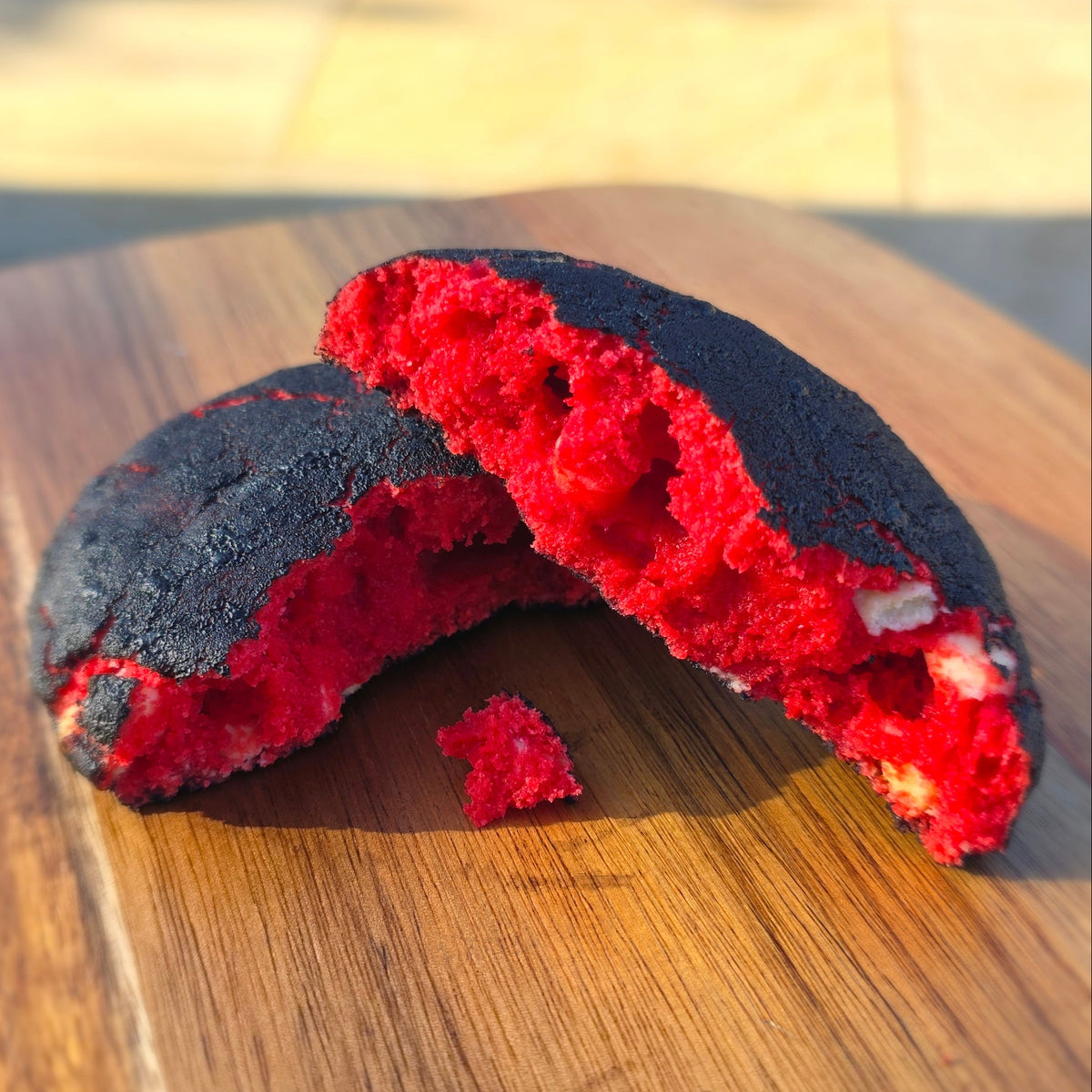 Dread Velvet Lava cookie