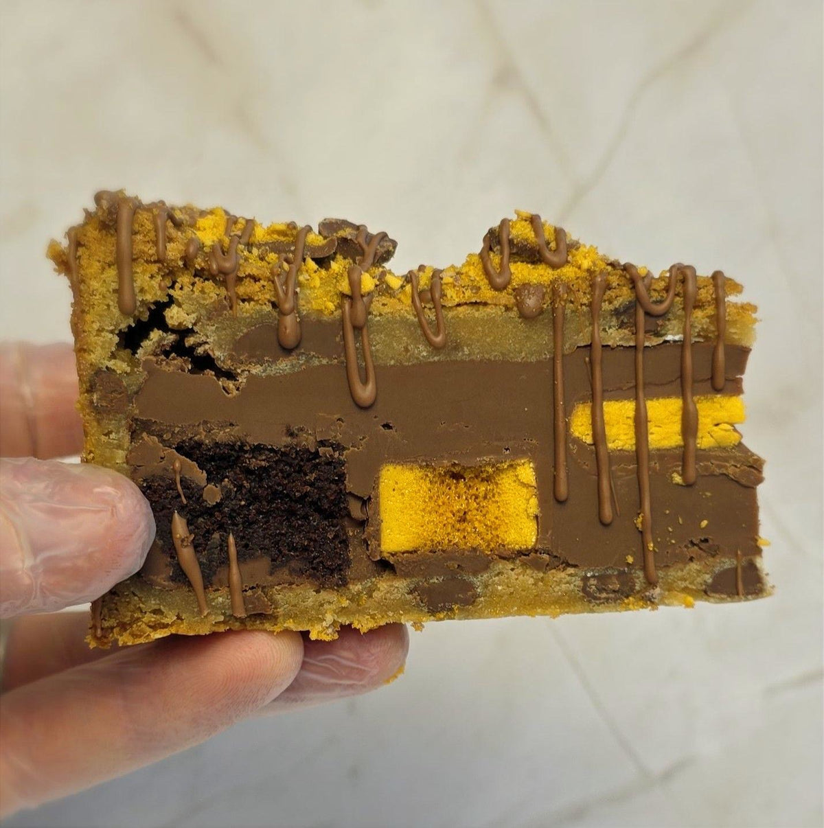 Crunchie Cookie Pie slice