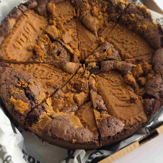 Pizza brownie - Lotus Biscoff