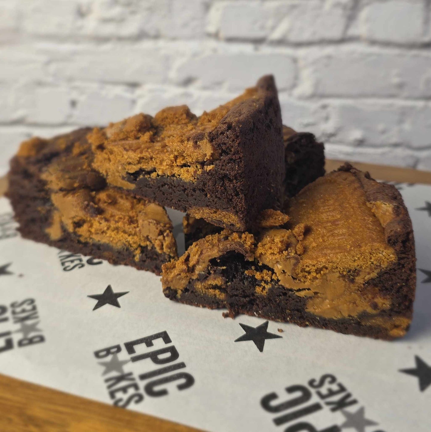 Pizza brownie - Lotus Biscoff