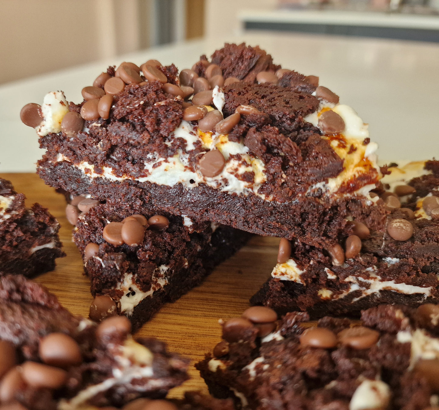 Toasted Marshmallow brownie slice (GF)