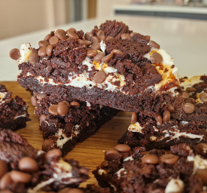 Toasted Marshmallow brownie slice (GF)