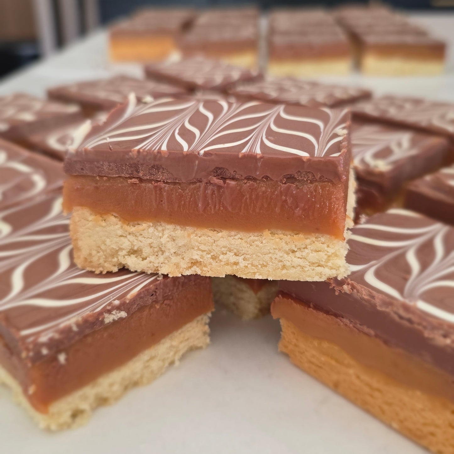 Millionaire's Shortbread slice