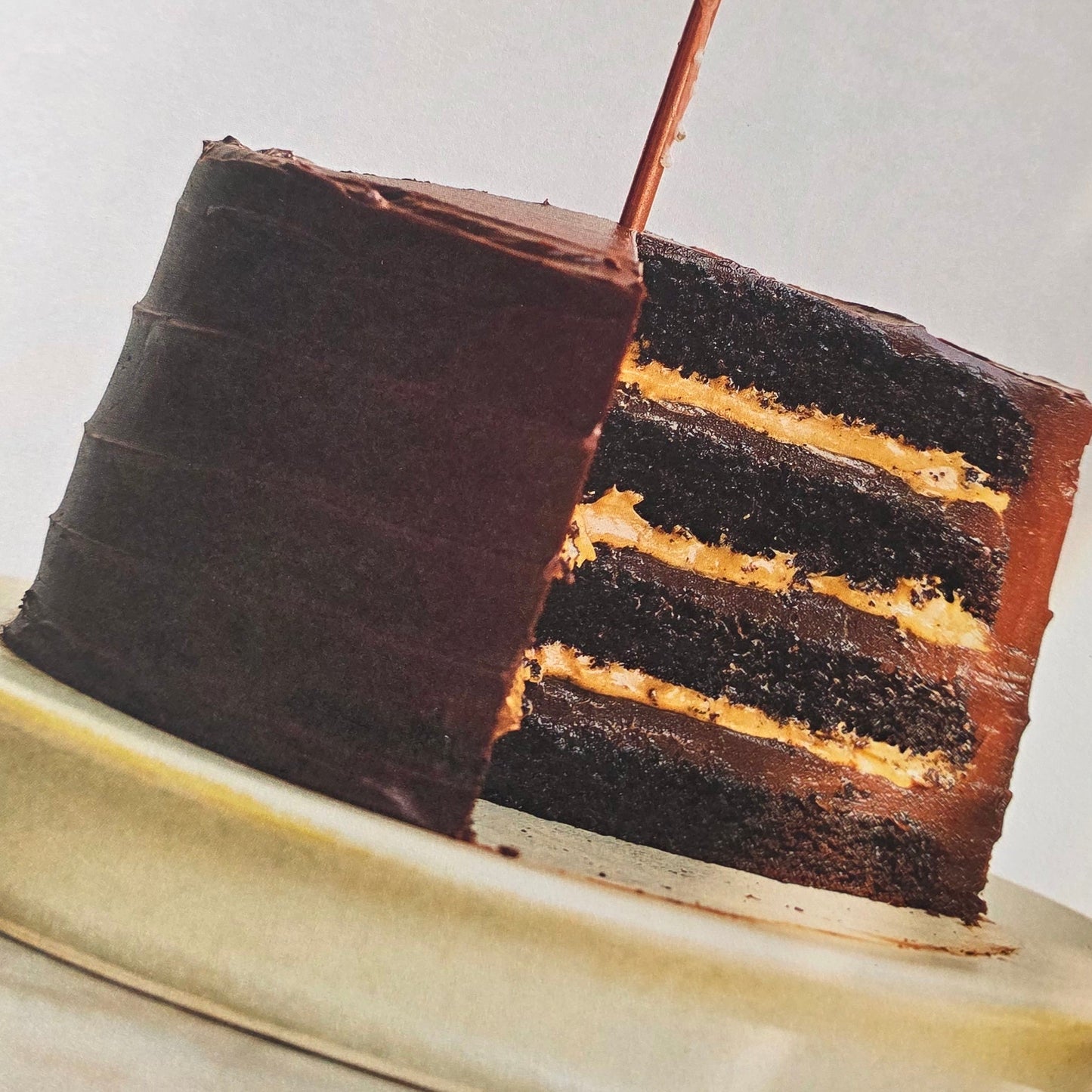 Whipped caramel chocolate cake